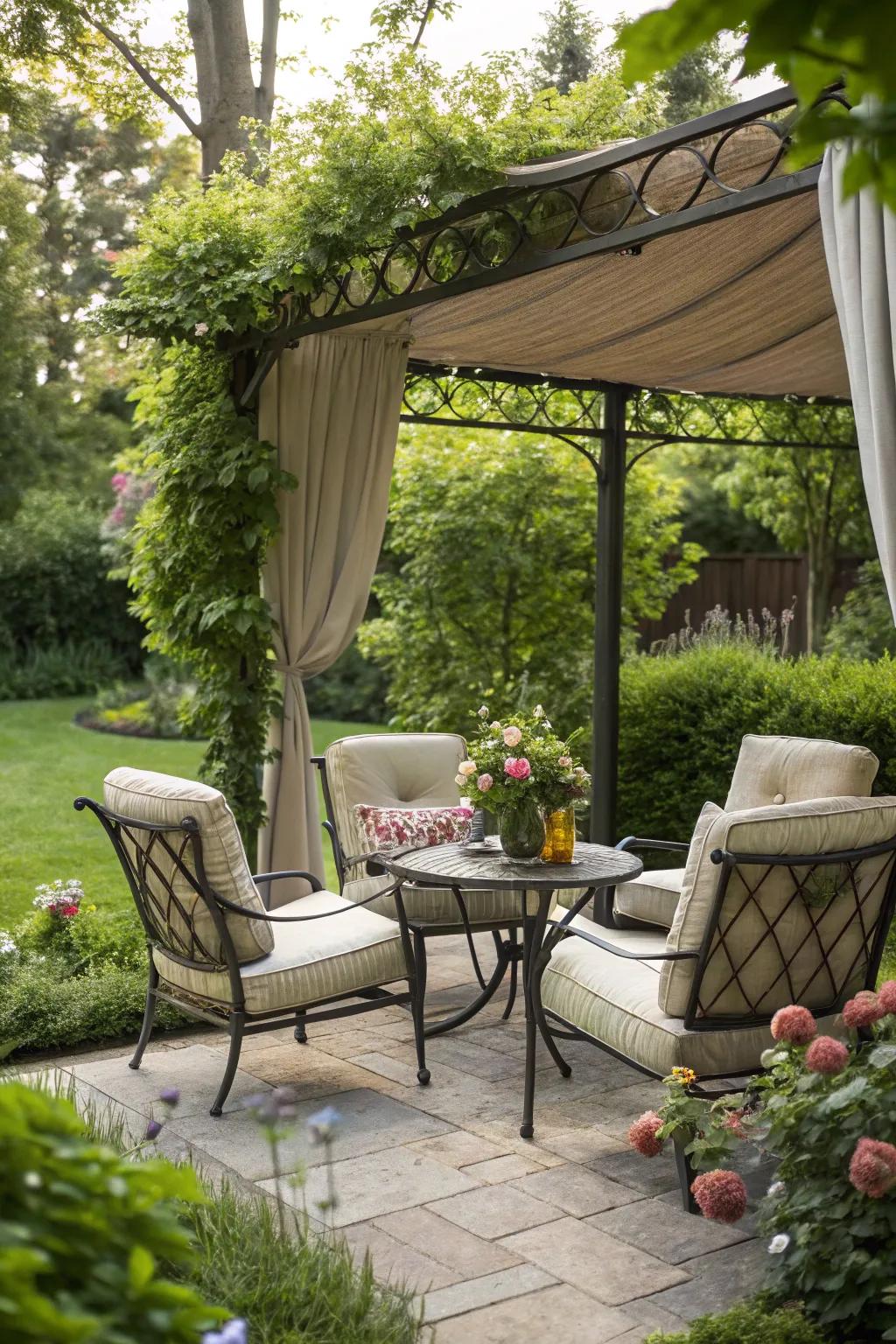 A peaceful seating area perfect for unwinding.