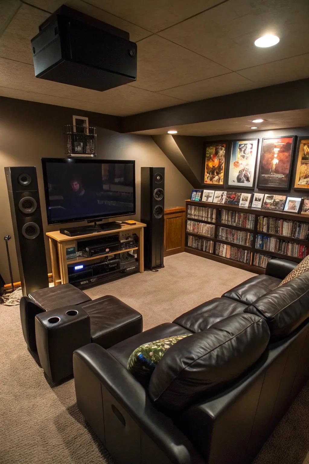 Make your screen the focal point of your entertainment arrangement.