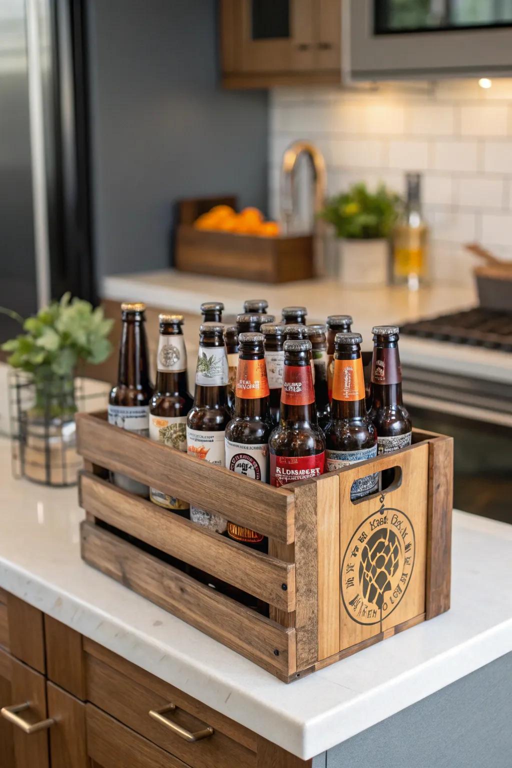 Craft beer bouquet, an ideal gift for beer lovers.