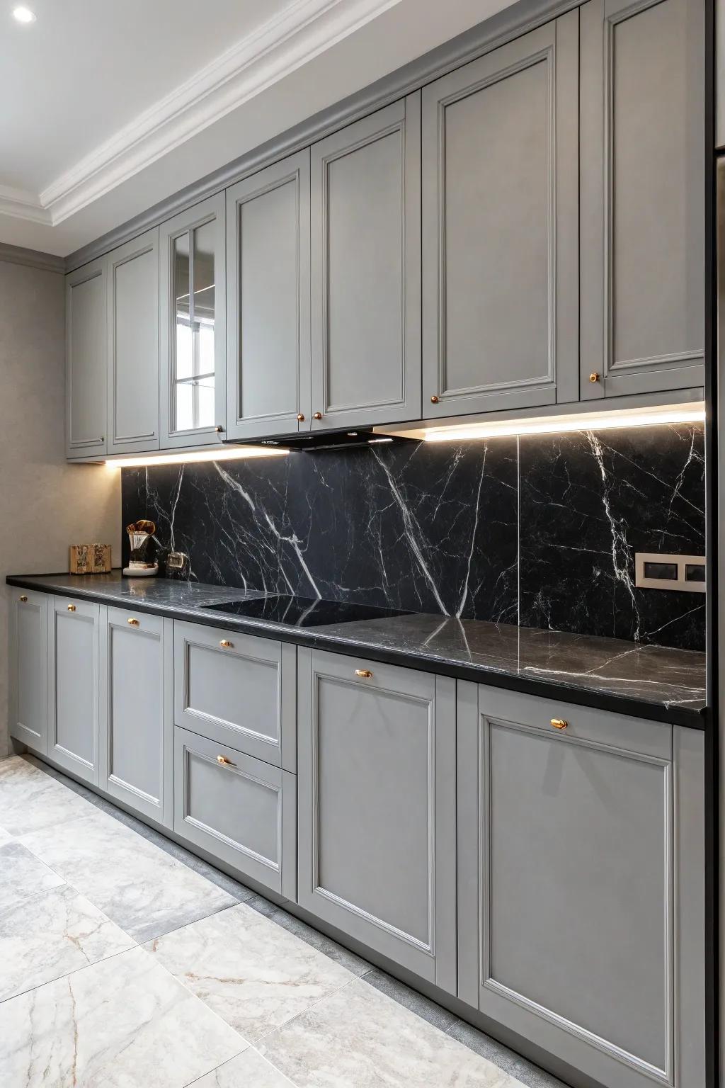 Produce drama with eye-catching countertops.