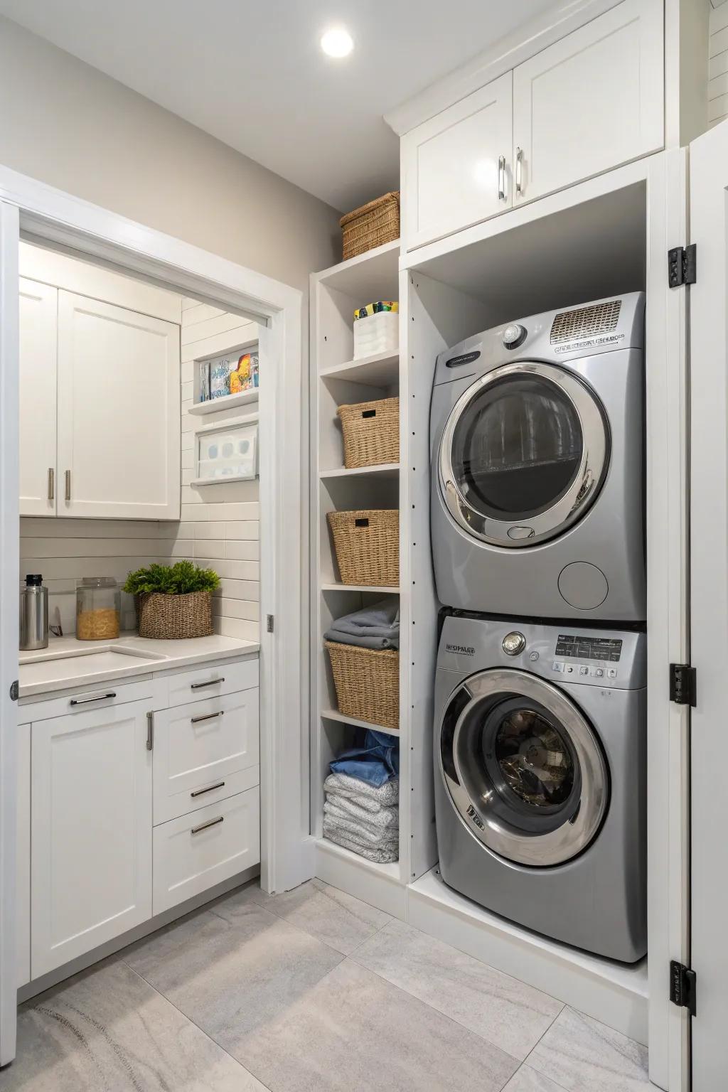 Optimize your layout to create a more functional laundry area.
