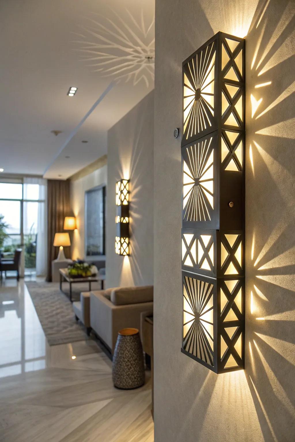 Symmetrical styles introduce an artistic touch to your lighting setup.