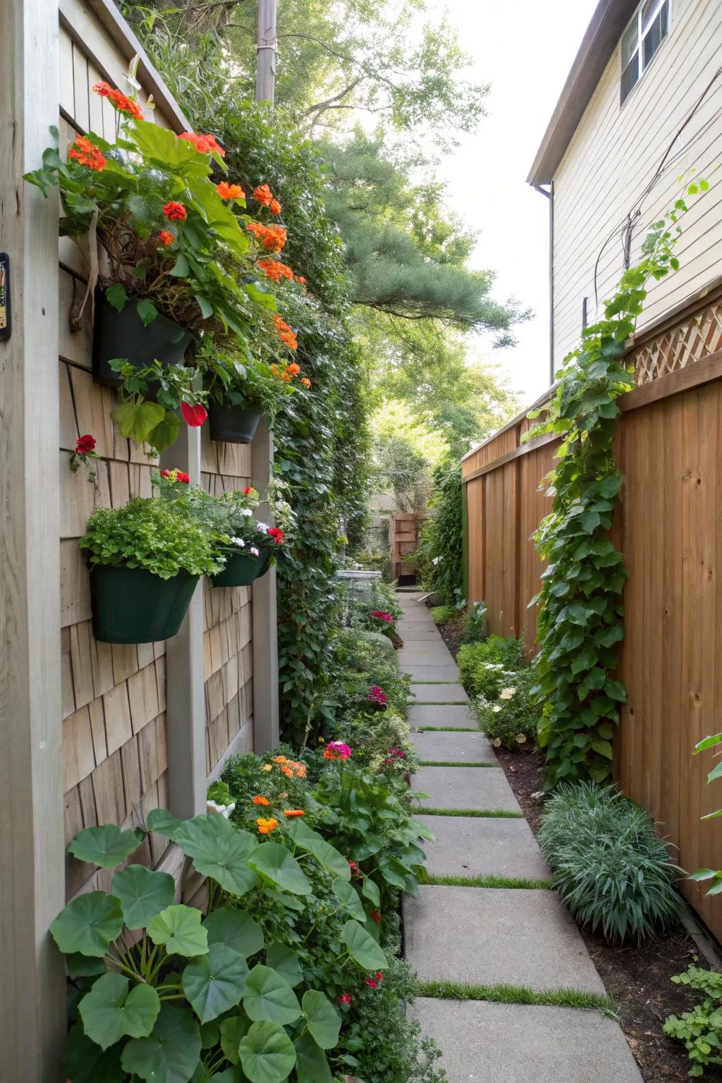 Vertical gardens convert walls into striking displays of living artwork.