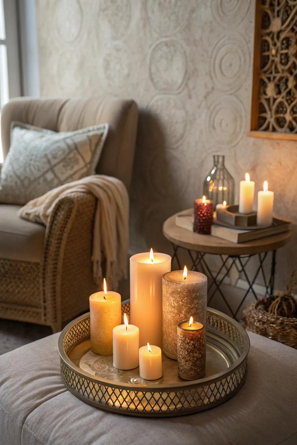 Fill your room with warmth through a candlelit glow.