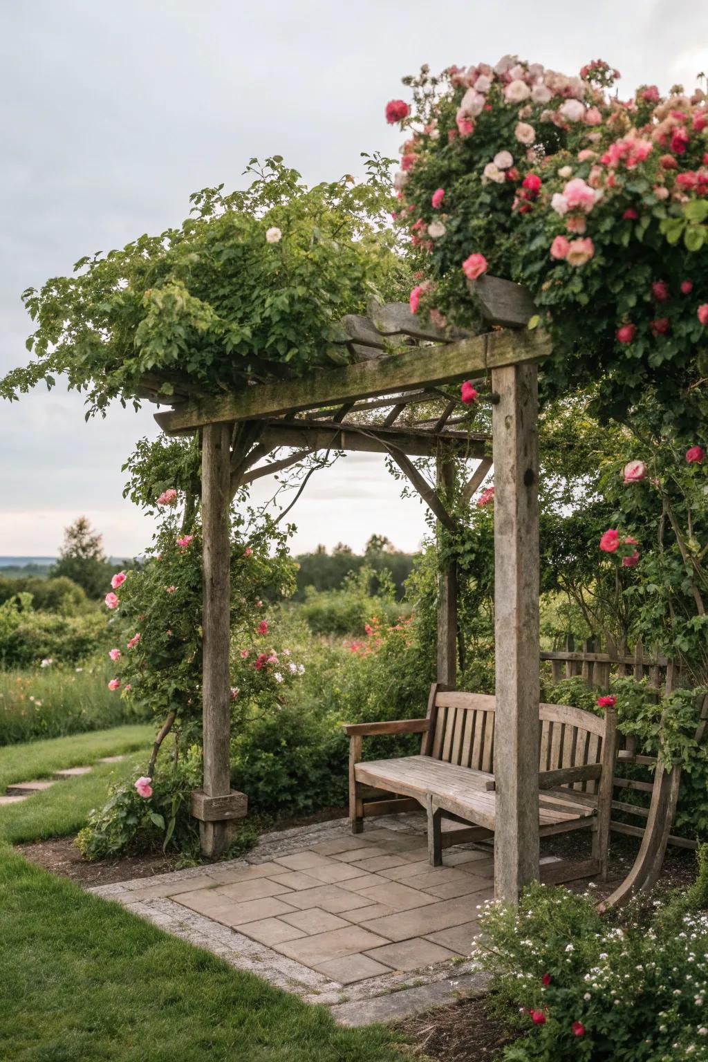 A shelter can alter your garden into an idyllic getaway.