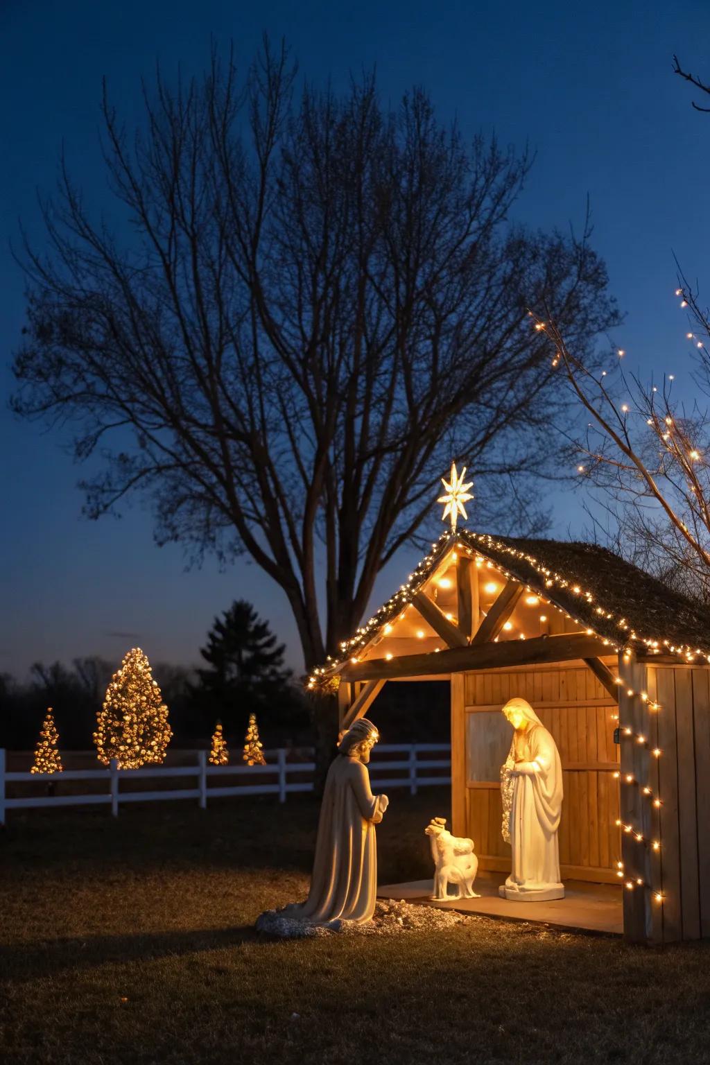 Fabricate a bewitching nighttime exhibition with radiant effigies.