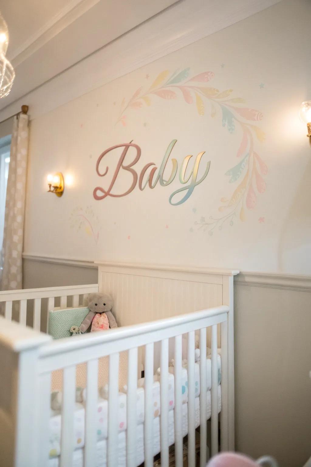 Custom details make the nursery particularly unique for your little one.