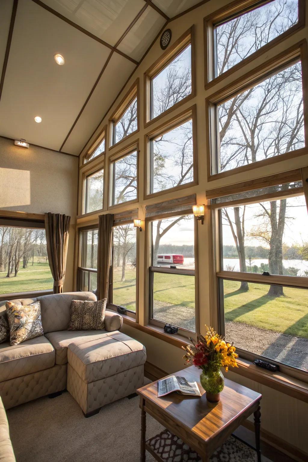 Sunlight changes small spaces, making them more open and welcoming.