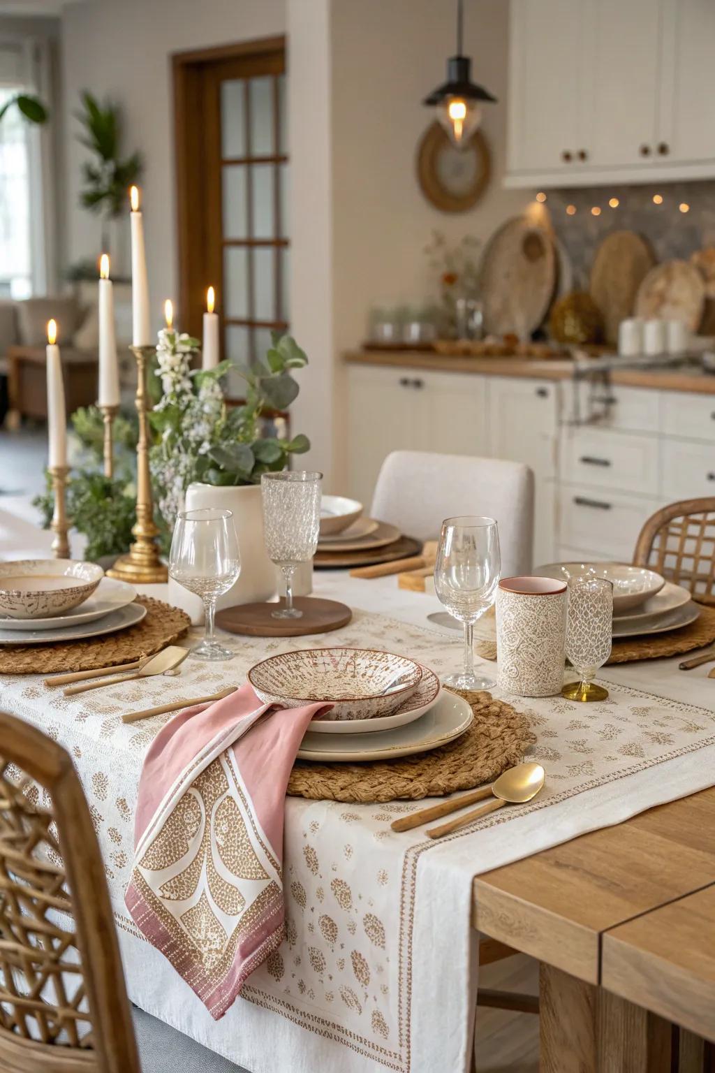 Refined table settings adding a layer of sophistication to your party.