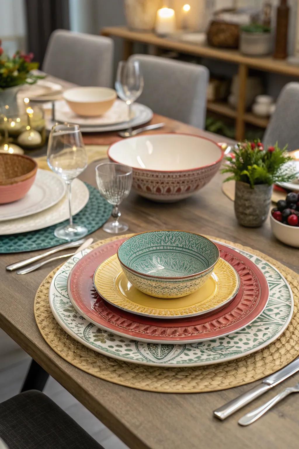 Design a captivating table with layers of elegance.