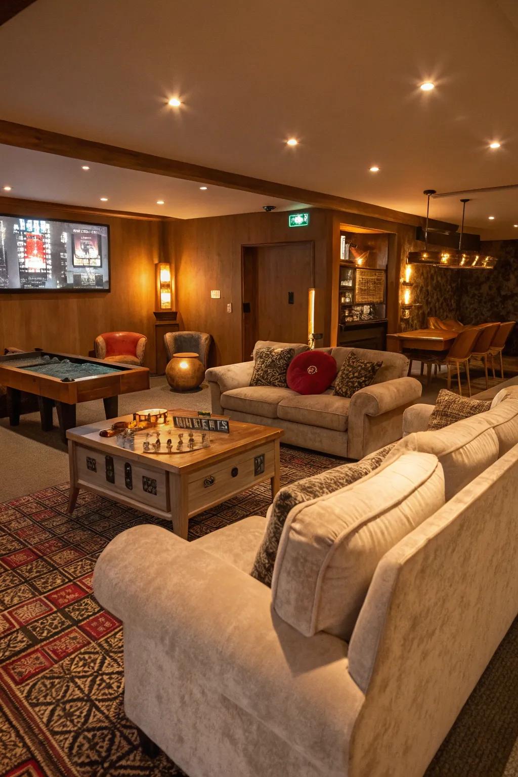 An inviting seating area crafted for relaxation and mingling.