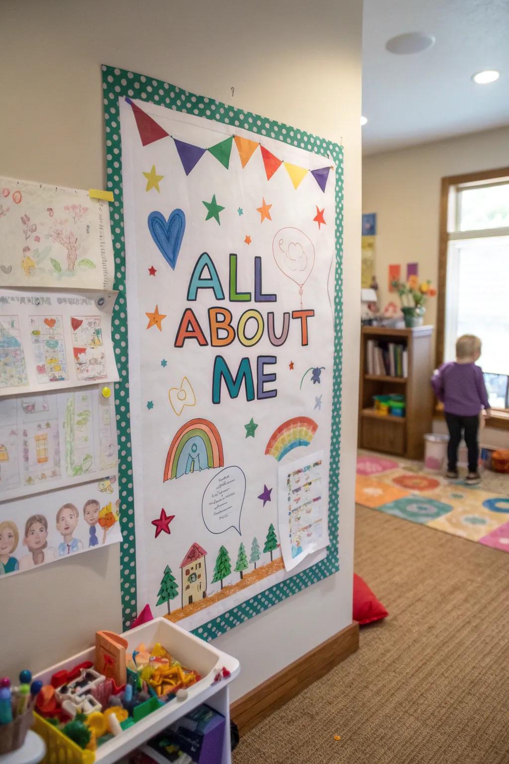 An 'All About Me' poster displaying a child's distinct identity.