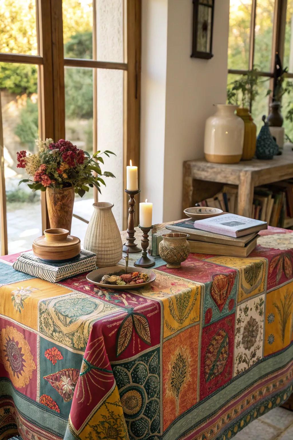 A dash of color can turn your table into an eye-catching delight.