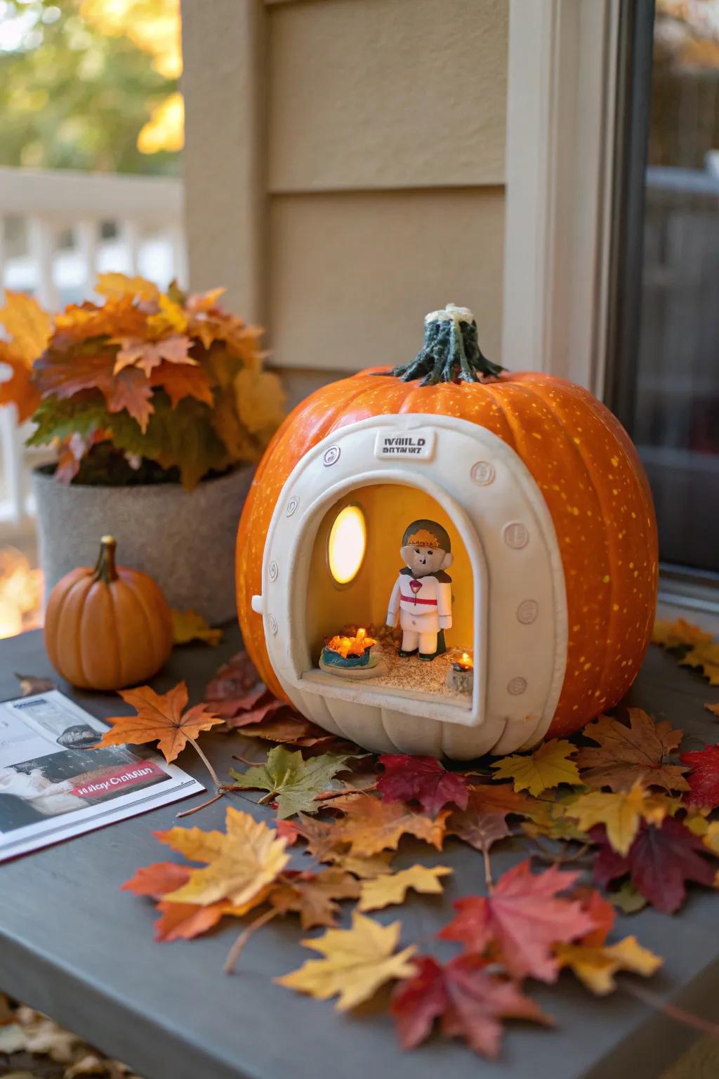 CT scanner pumpkin for a playful Halloween