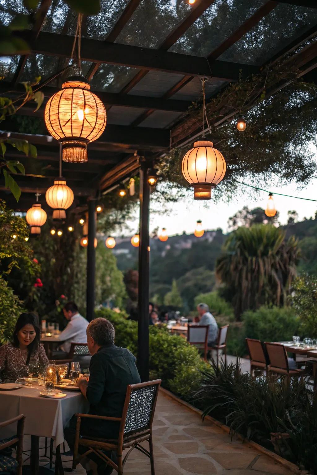 Pendants contribute both panache and illumination to every feasting event.