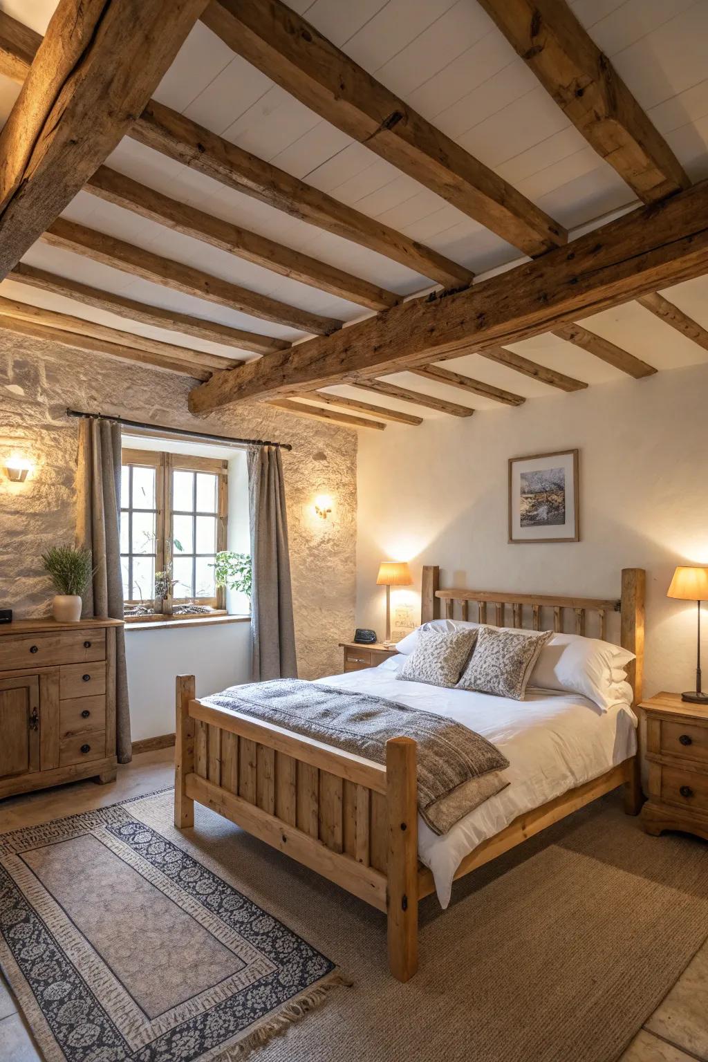 Timber details bring countryside appeal and warmth.