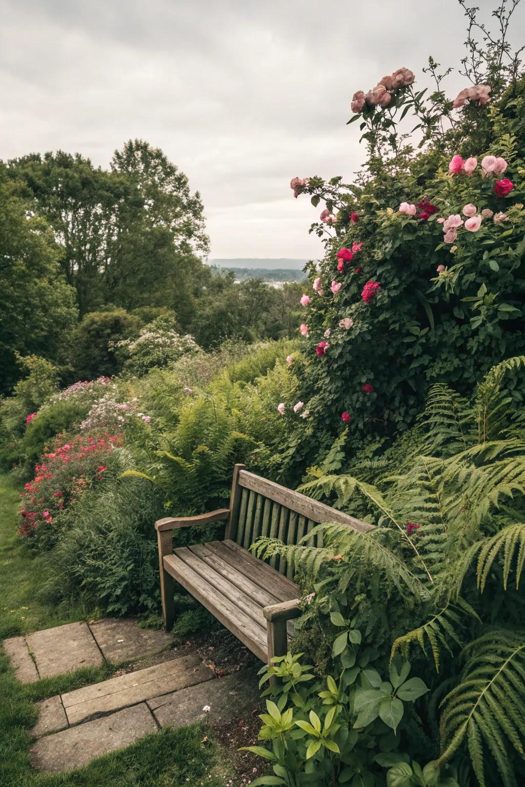 Discover peace in a hidden garden alcove.