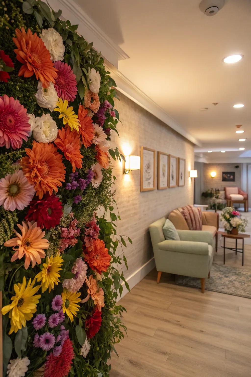 Transform your wall into a botanical paradise for gorgeous selfies.