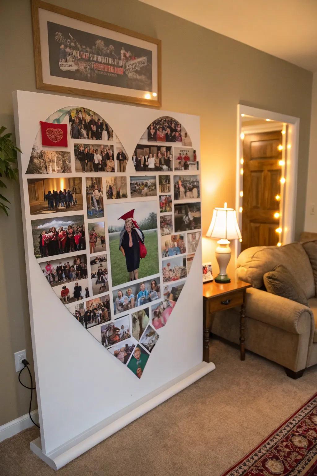 Touching photo collage celebrating school day memories.