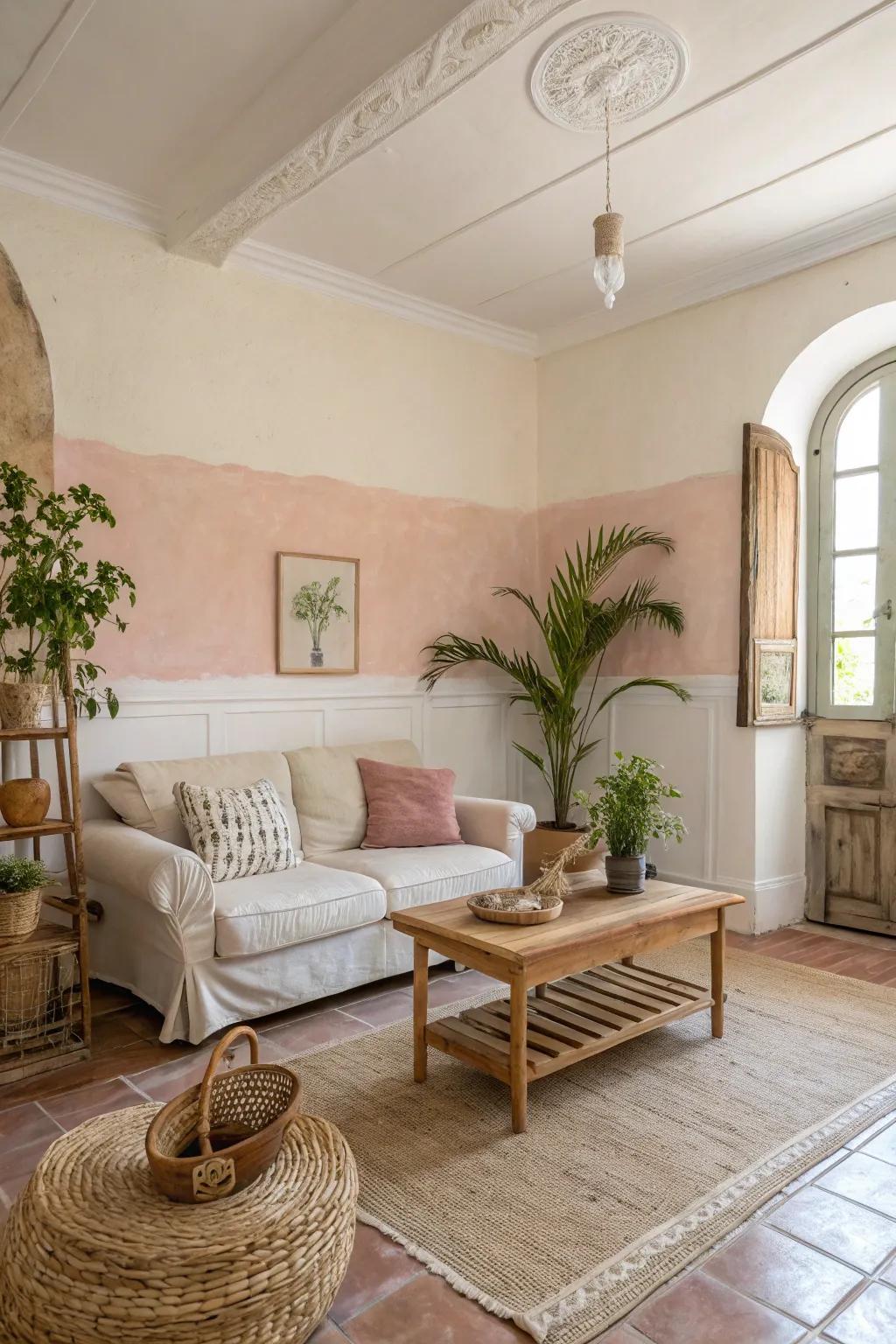 A relaxing color selection for a serene environment.