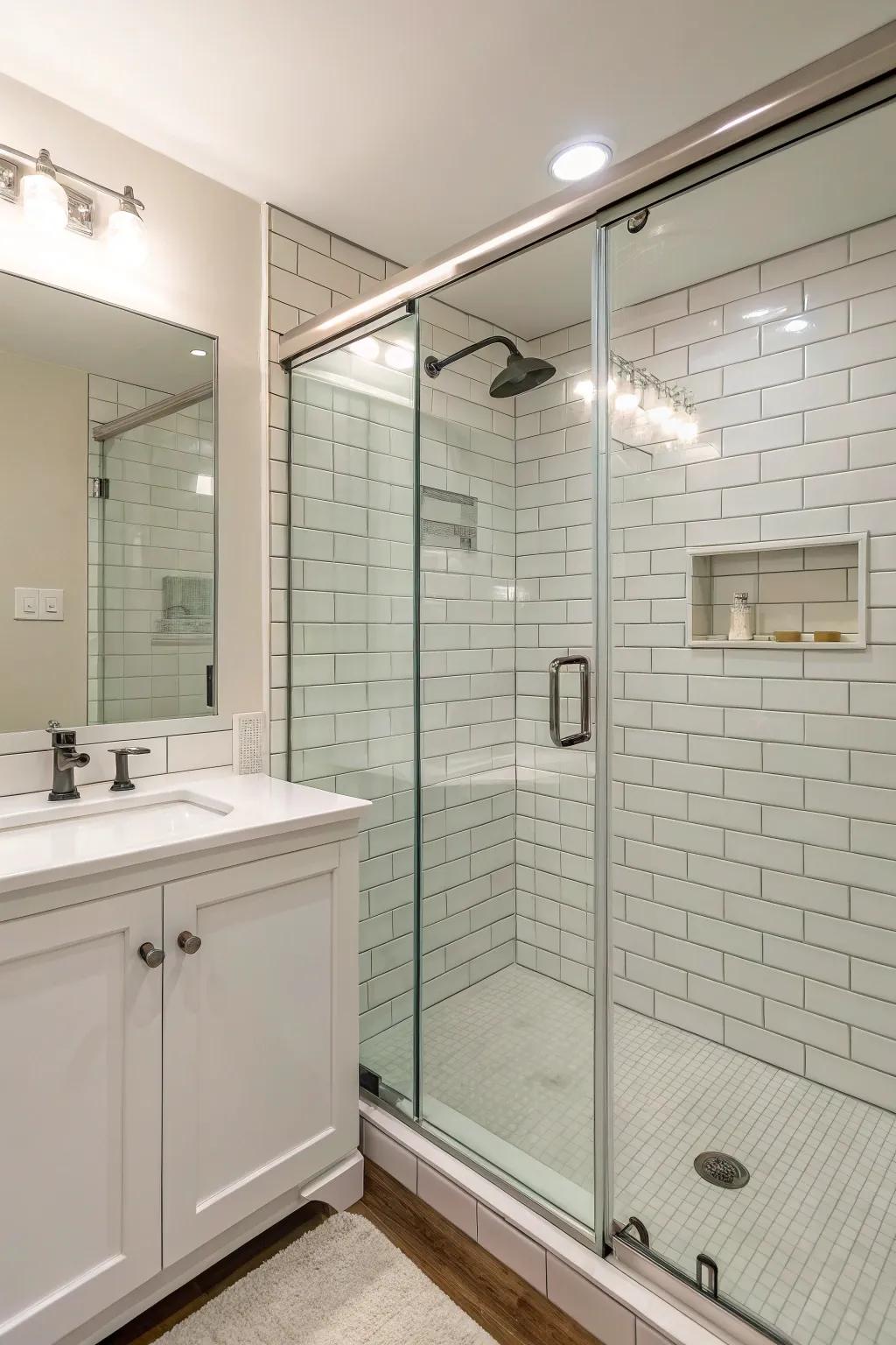 Chic and modern: the allure of clear glass.