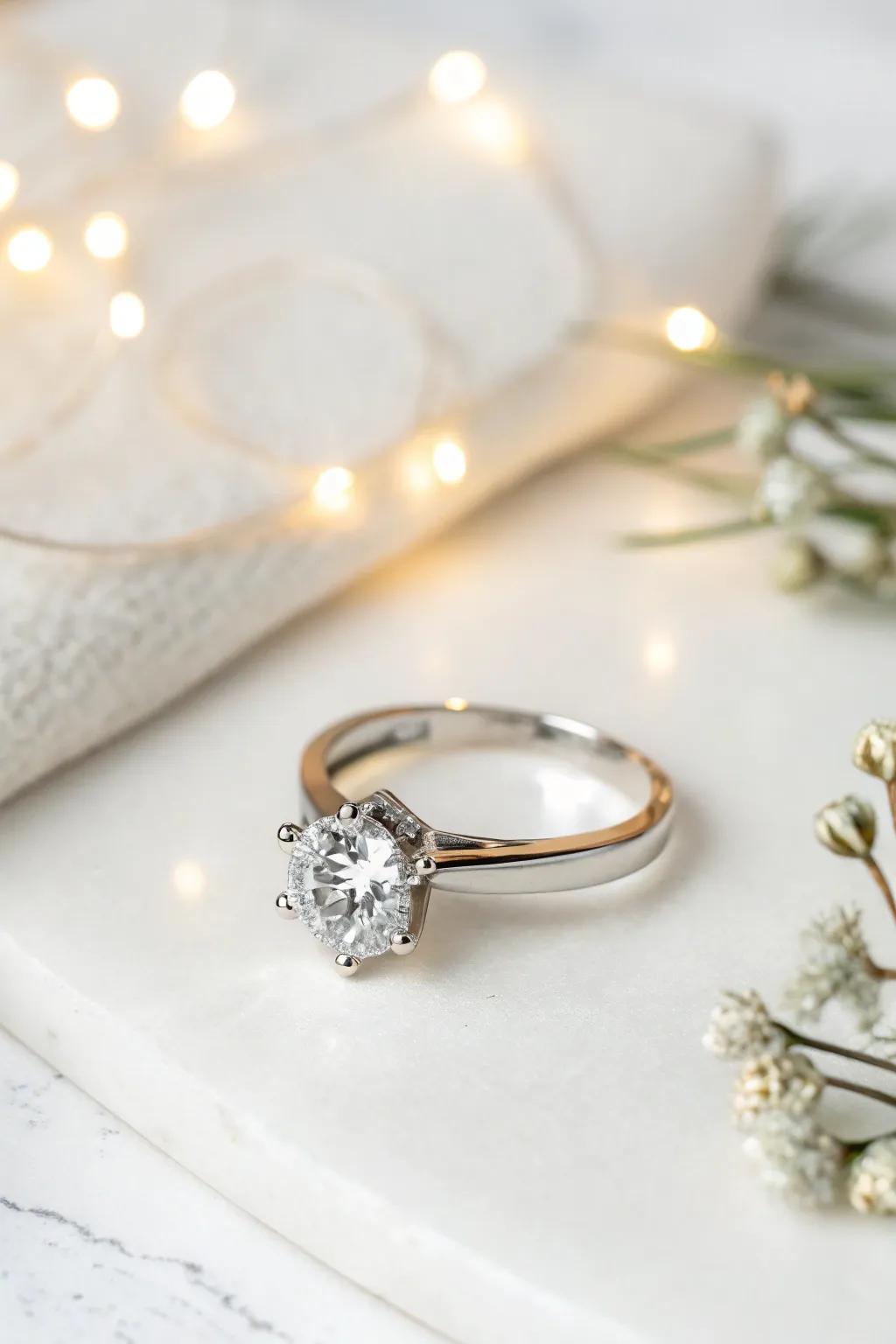 A breathtaking solitaire diamond ring that represents timeless elegance.