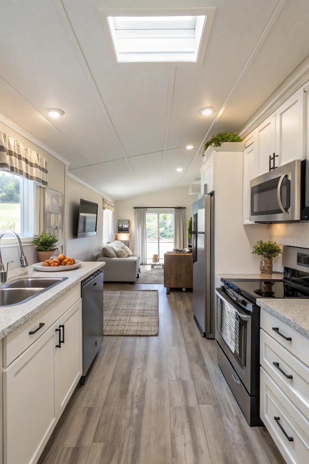 Unrestricted designs maximize space and flow in your kitchen.