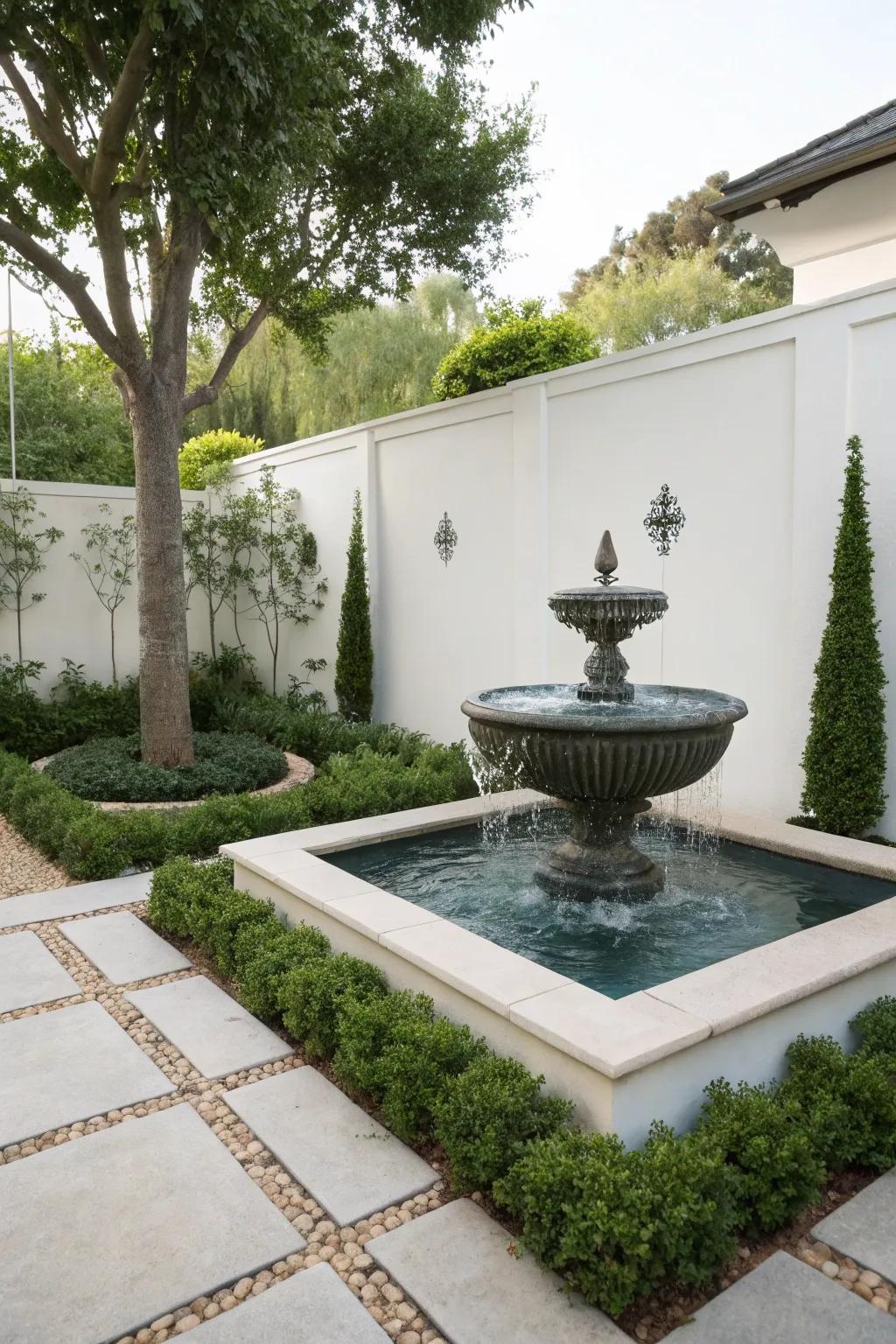 Modern water features provide a stylish and peaceful addition to your pool.