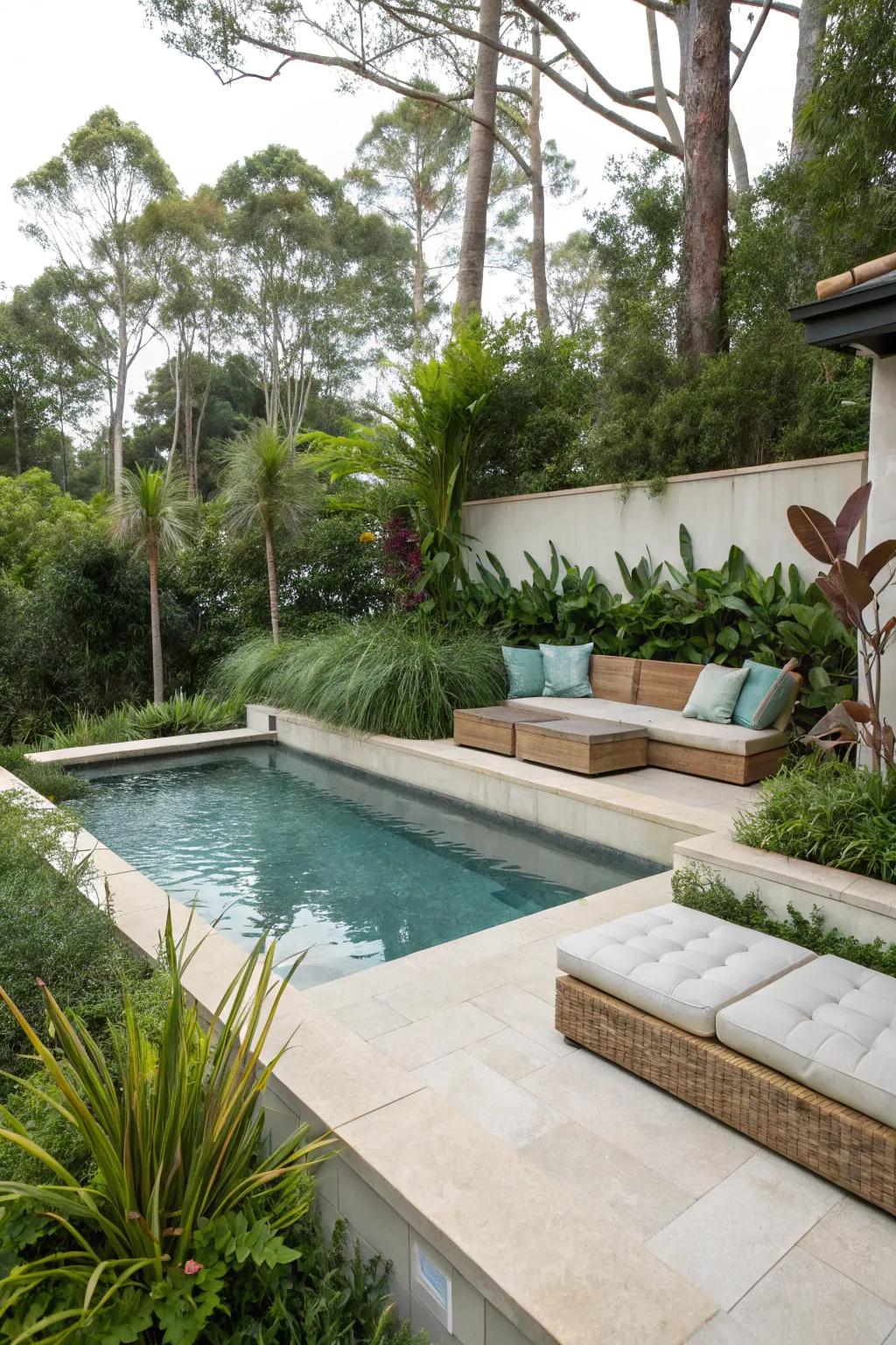 Built-in lounging spots offer both charm and utility.