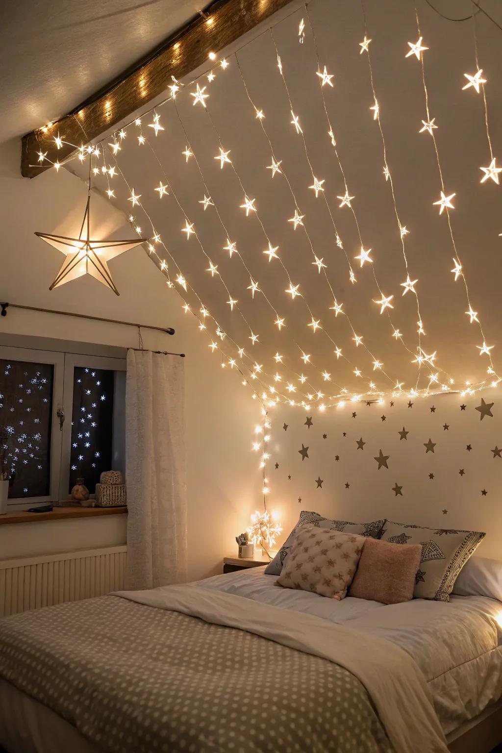 Doze beneath your unique array of stars thanks to LED ceiling lights.
