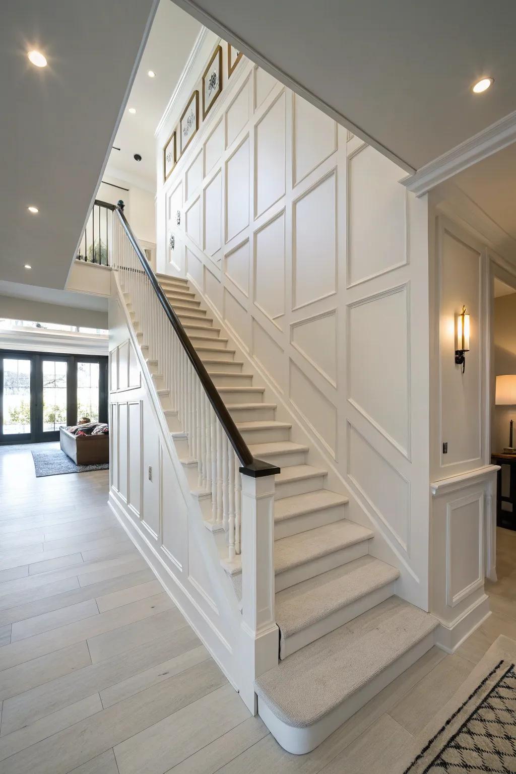 Streamlined and minimalist panels fashion a contemporary look.