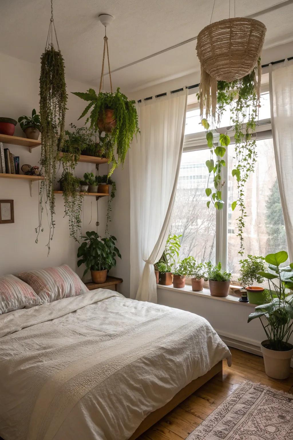 Breathe life into your room with lush greenery.