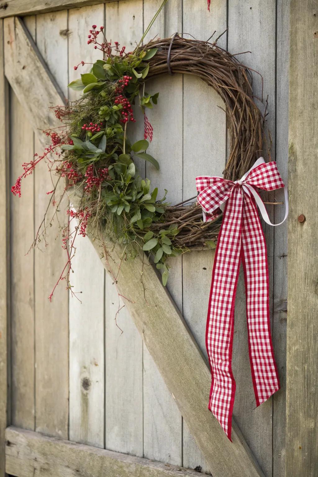 Embrace the appeal of checked bands for a country-style look.