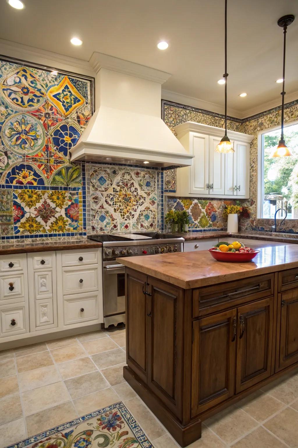 Infuse your kitchen with charm using an Andalusian ceramics backsplash.