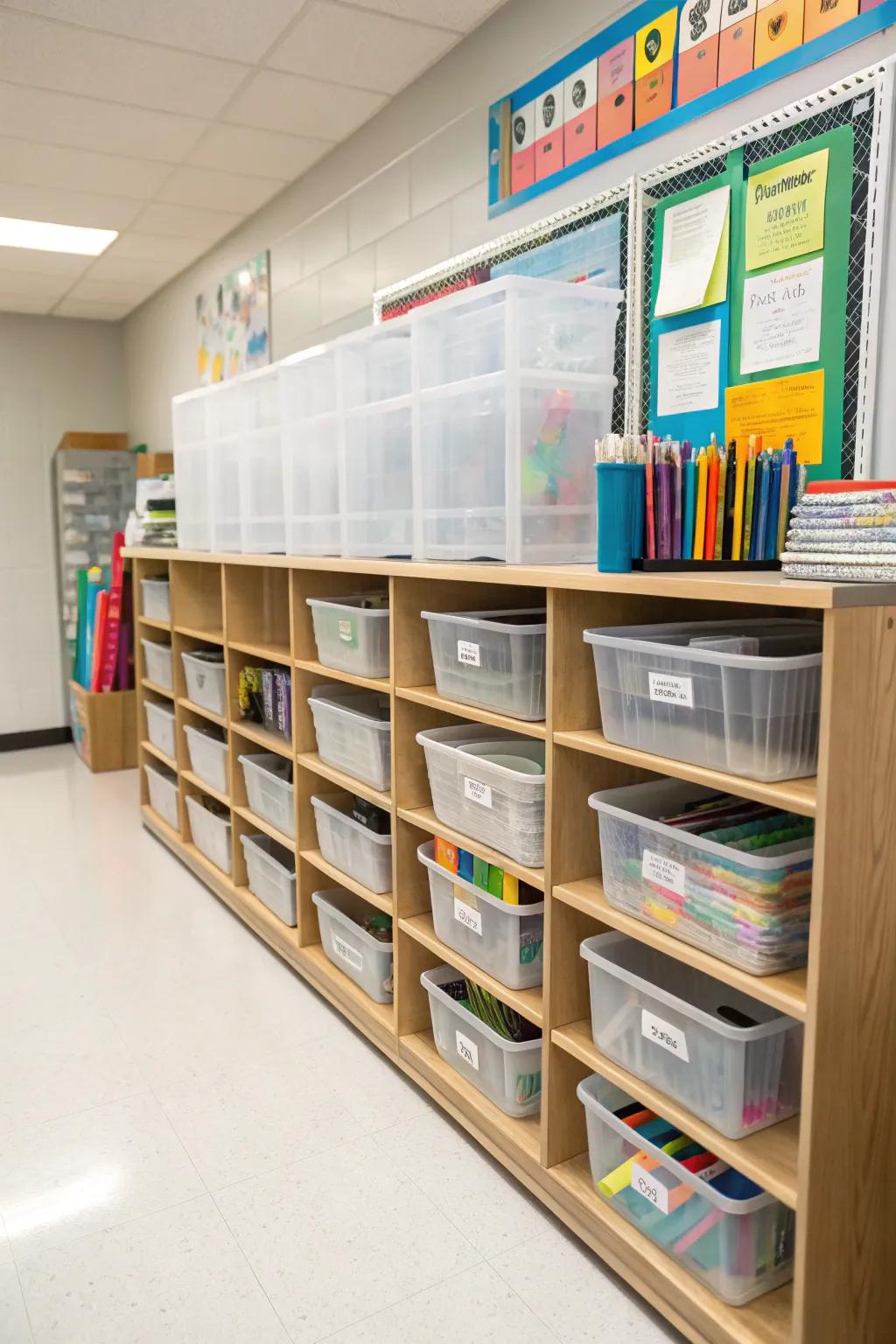 Effective organizing keeps your educational resources systematically arranged.