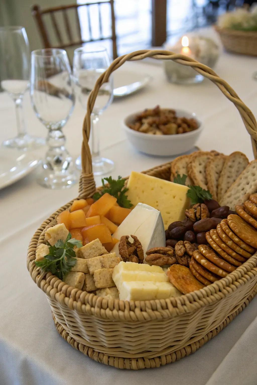 A selection of gourmet snacks perfect for any occasion.