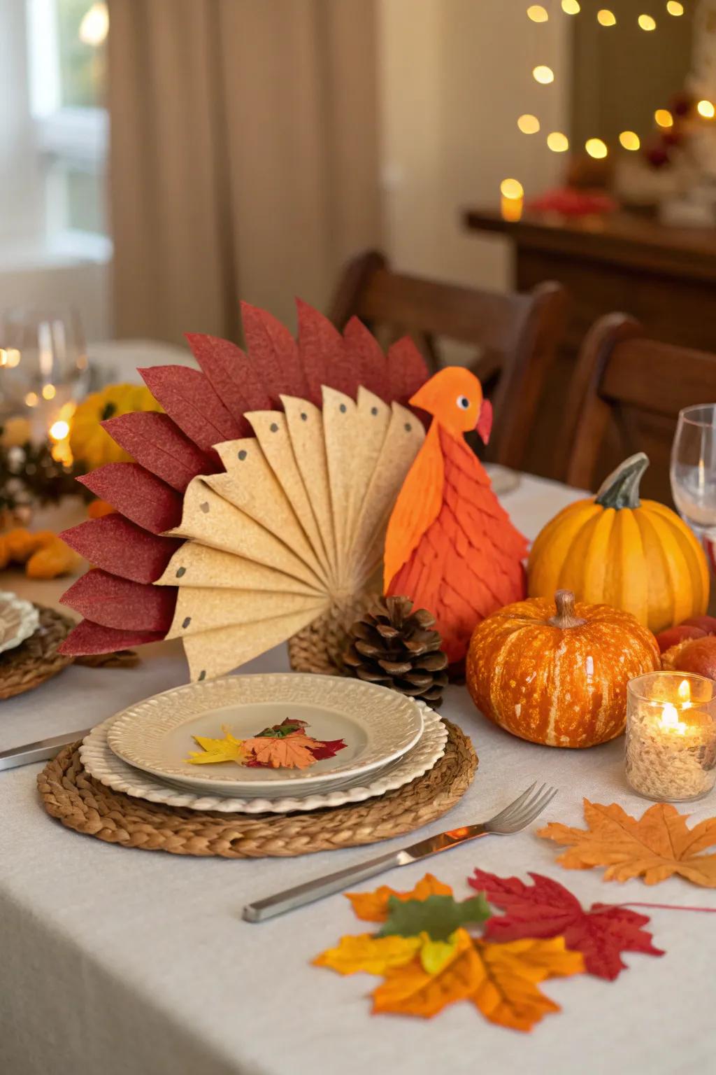 These turkey-shaped napkins are bound to spark conversation.