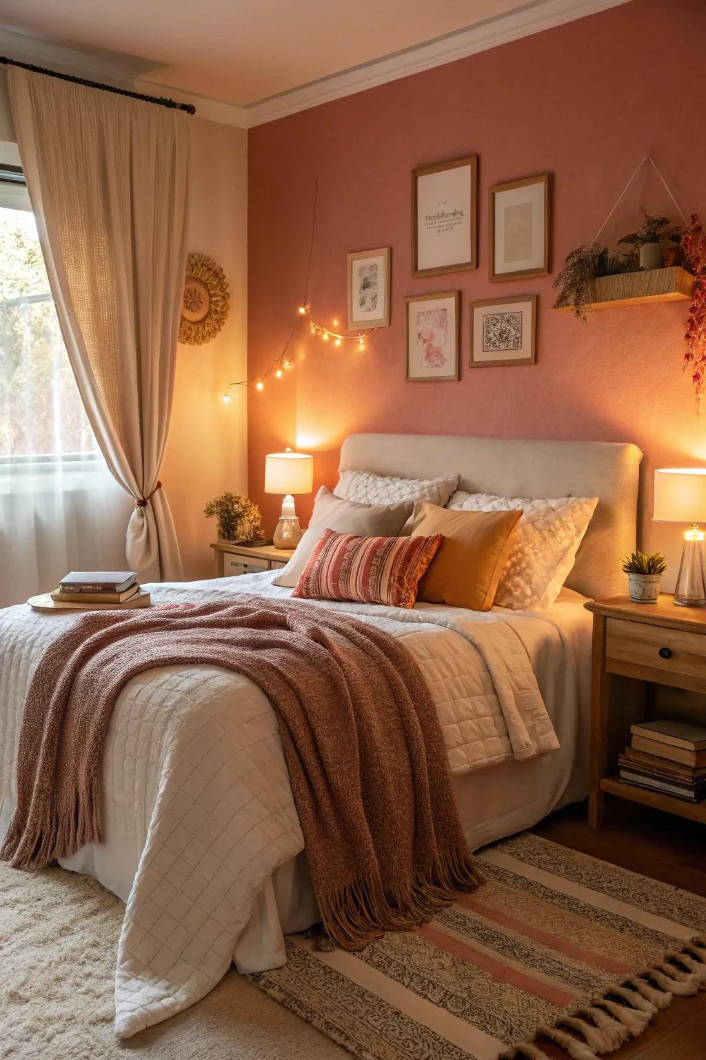 A cozy and inviting bedroom perfect for relaxation.