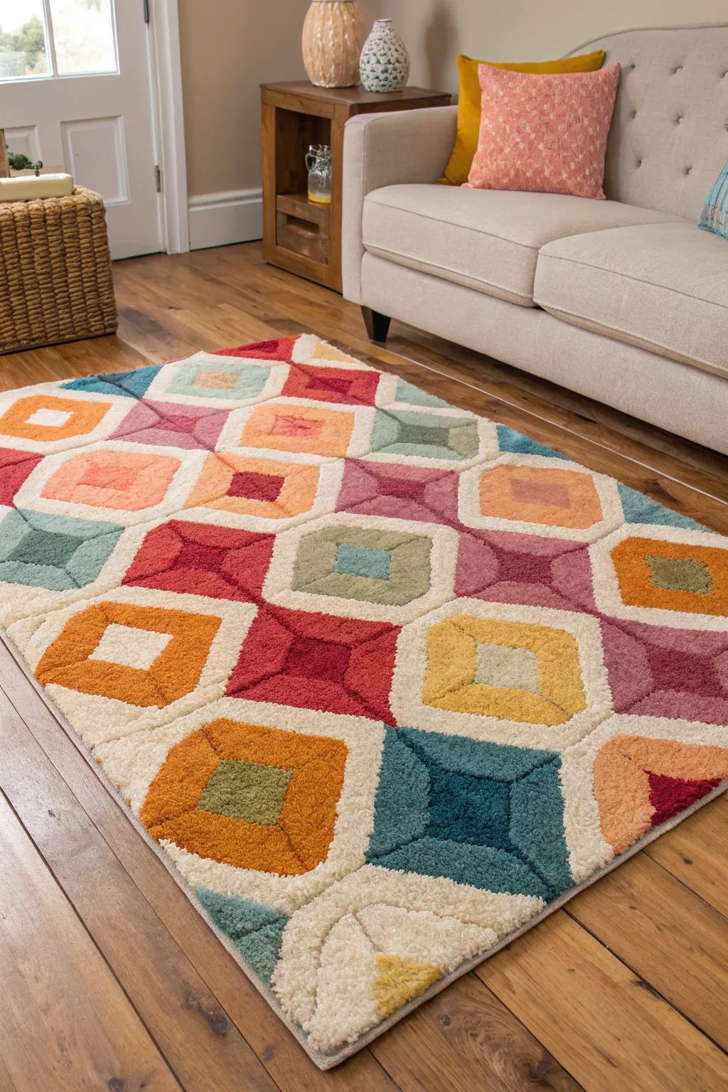 Striking abstract layouts infuse vitality and flair into your residence.