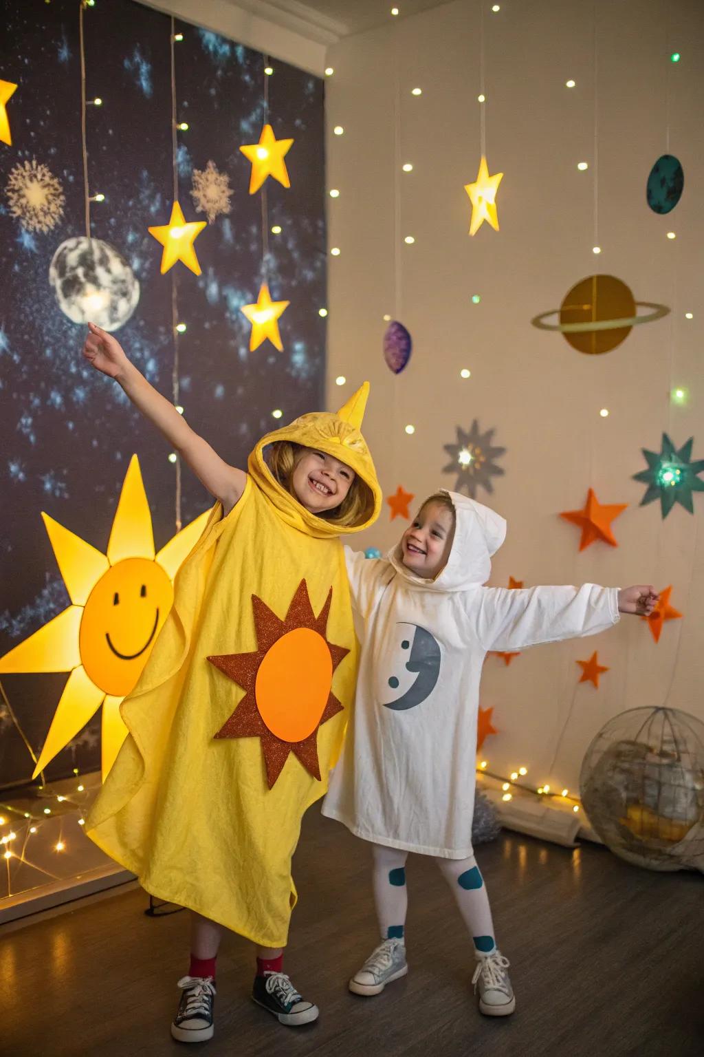 Magnificent agreement: twins as the 'Glowing Star' and 'Night Circle'.