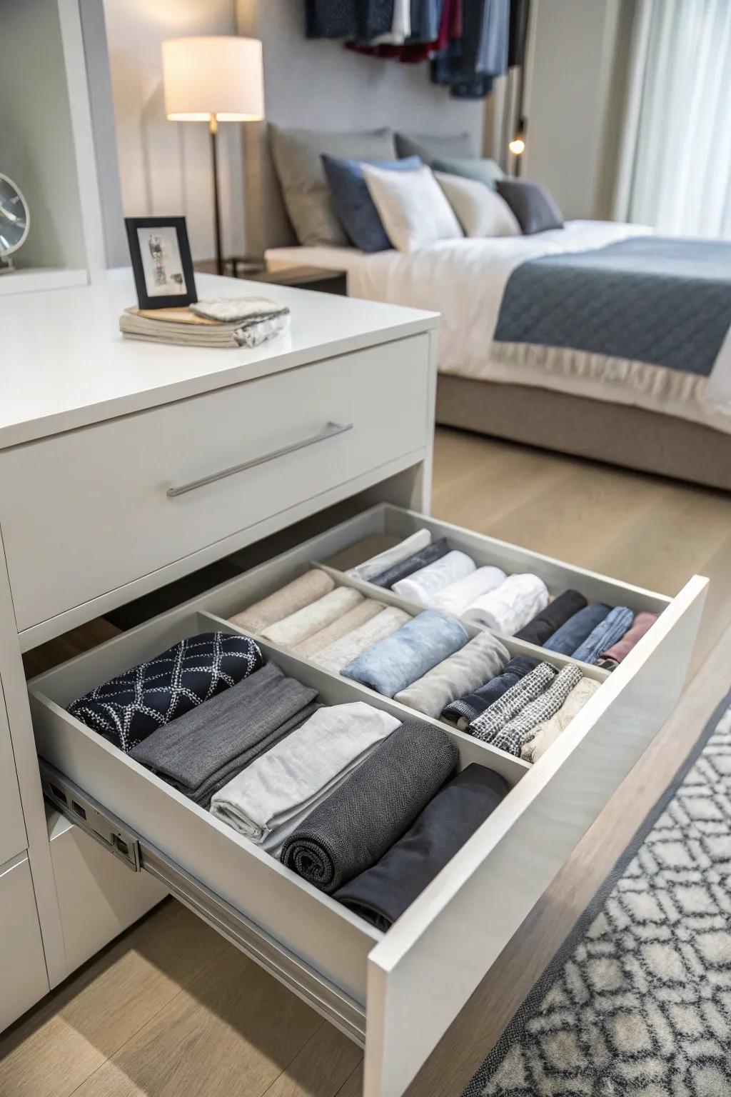 Folding methods that expand your drawer space.