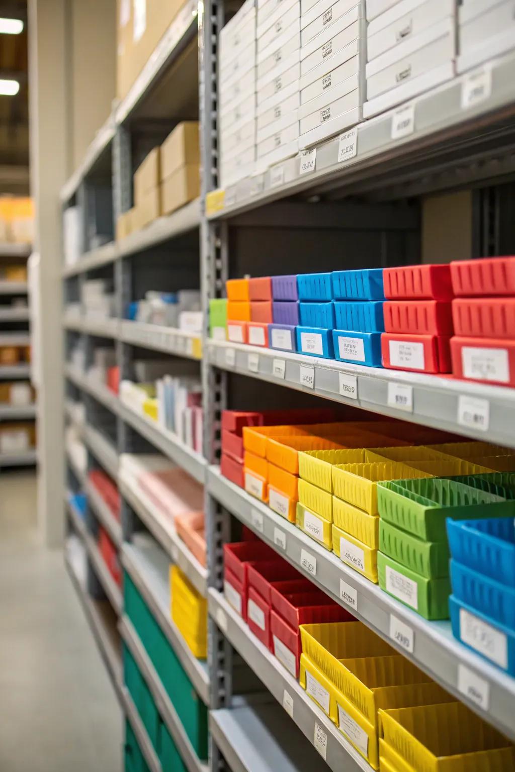 Using labels makes it simple to locate items quickly.