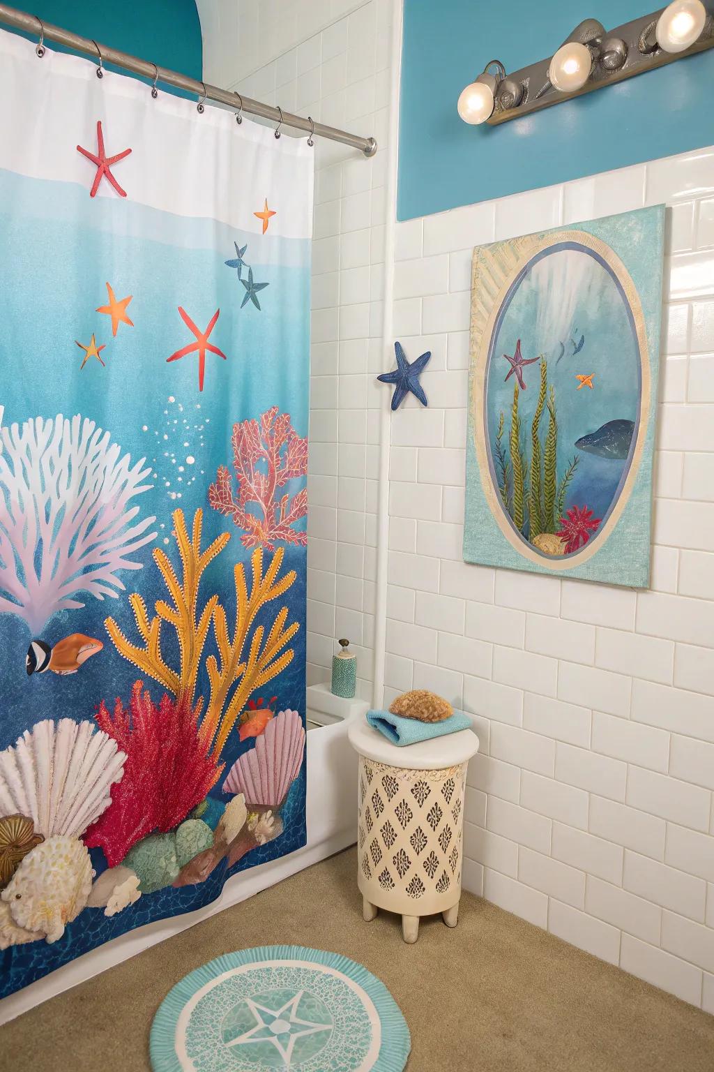 Welcome the wonders of the sea to your walls.