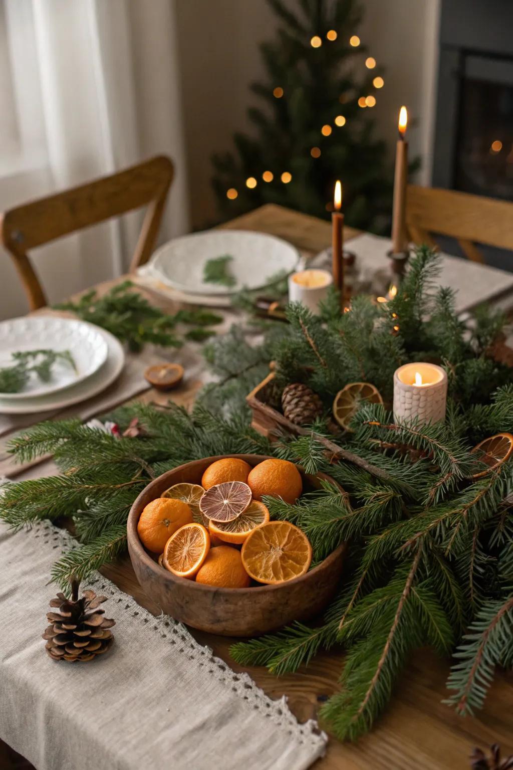 Invite the outdoors in with timeless greenery.