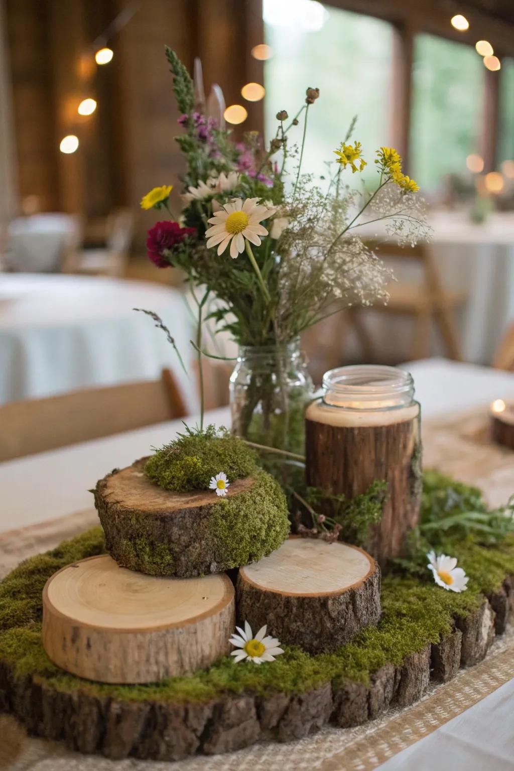 Transfer the forest to your table with a nature-inspired tablescape.