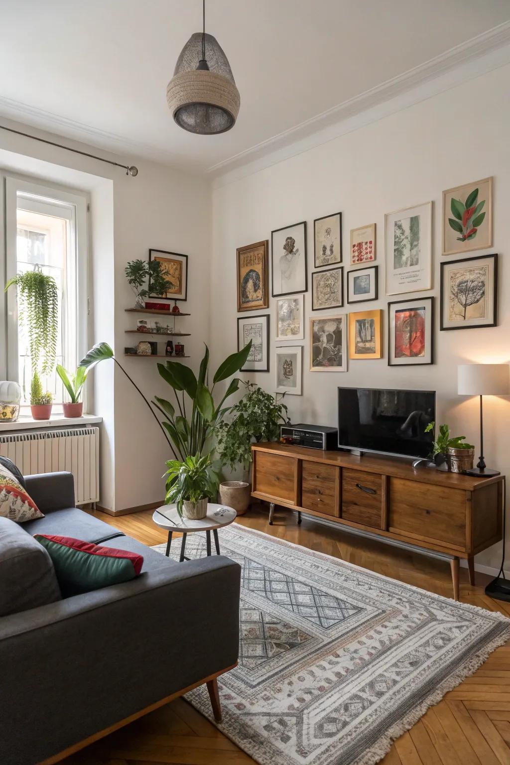 Eclectic elements add character and a personalized touch.