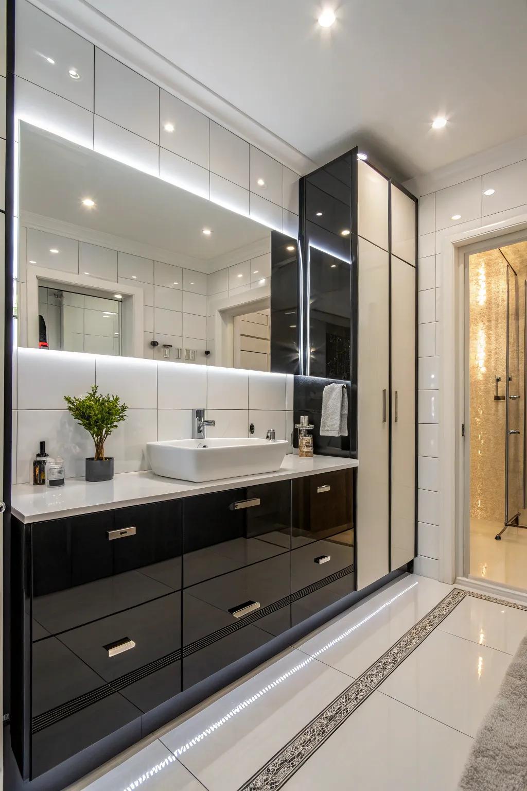 Shine finishes add shine and modernity.