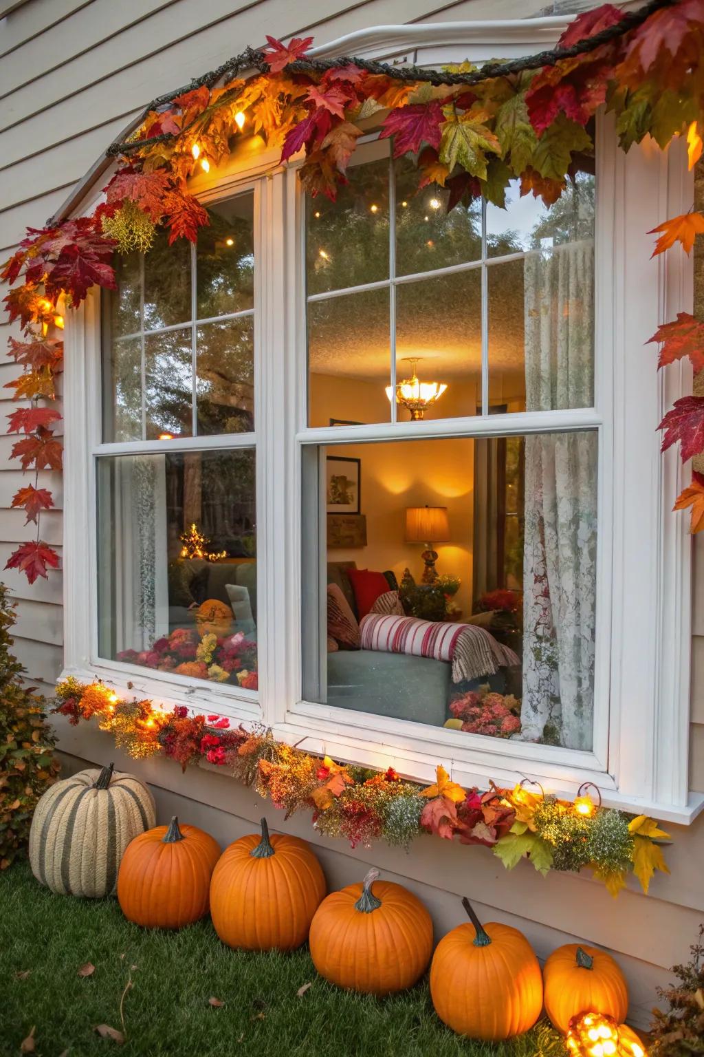 Seasonal décor swaps keep your bay window lively and dynamic all year.