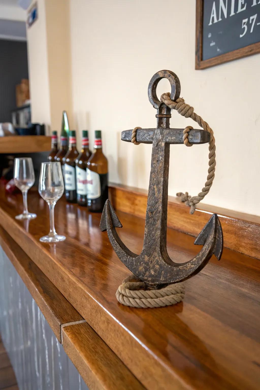 Add nautical flair to your bar with a decorative bottle opener.