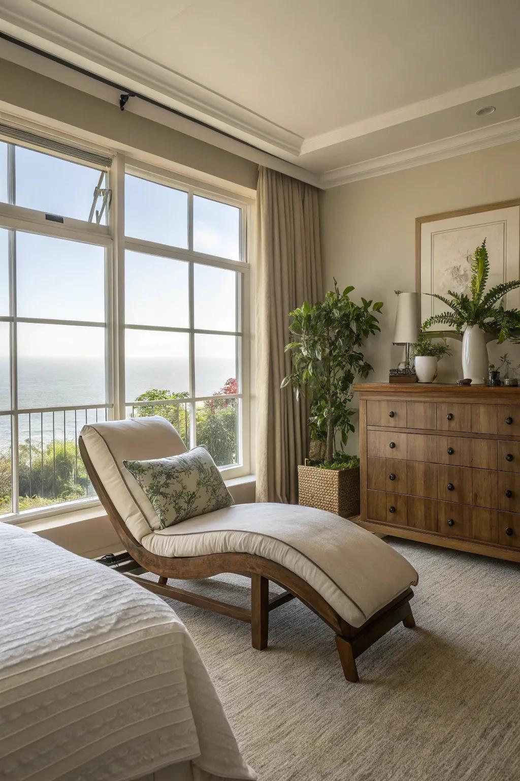 Lounge chairs offer relaxation.